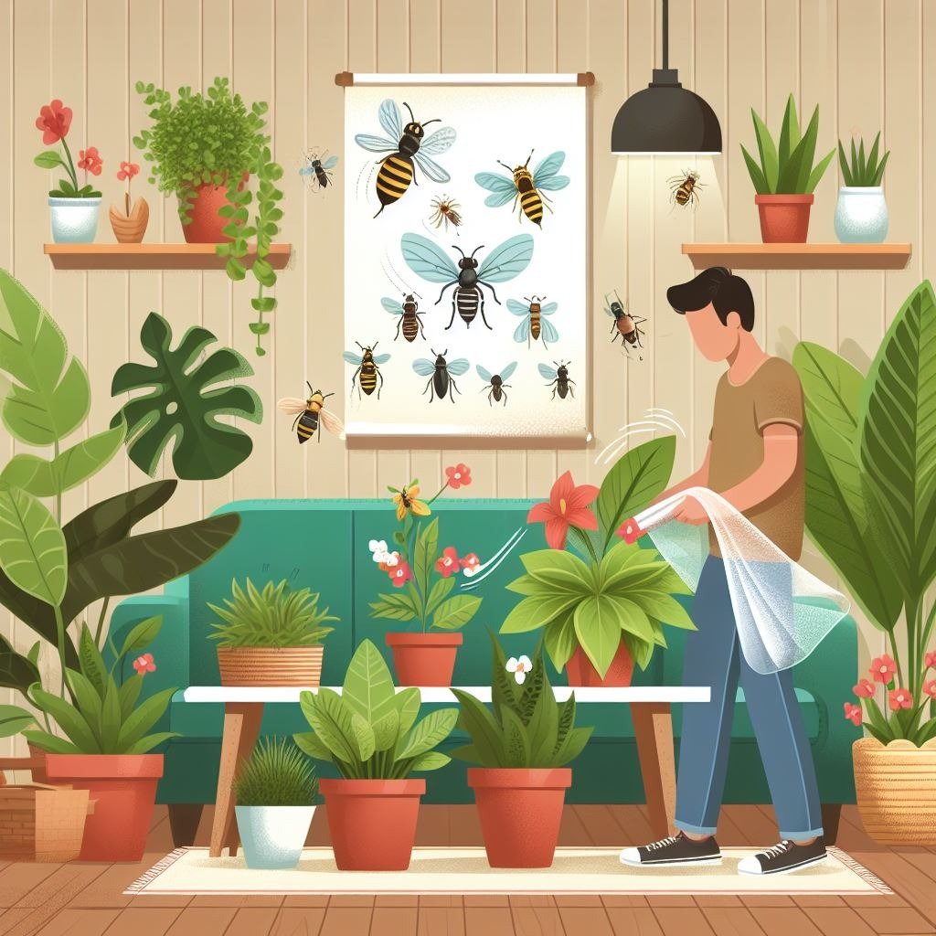 how to get rid of bugs on indoor plants naturally