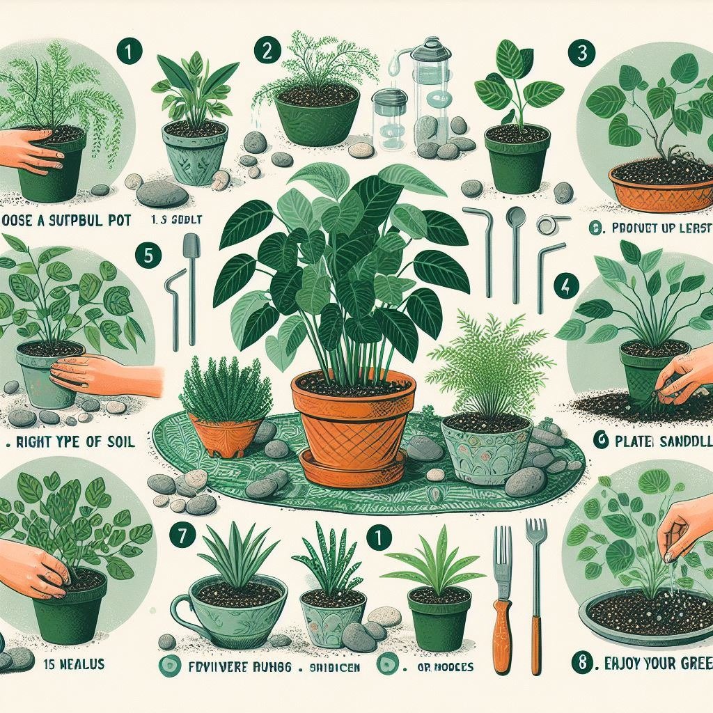 How to plant indoor plants