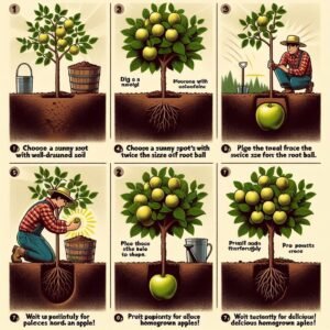 How do i plant an apple tree