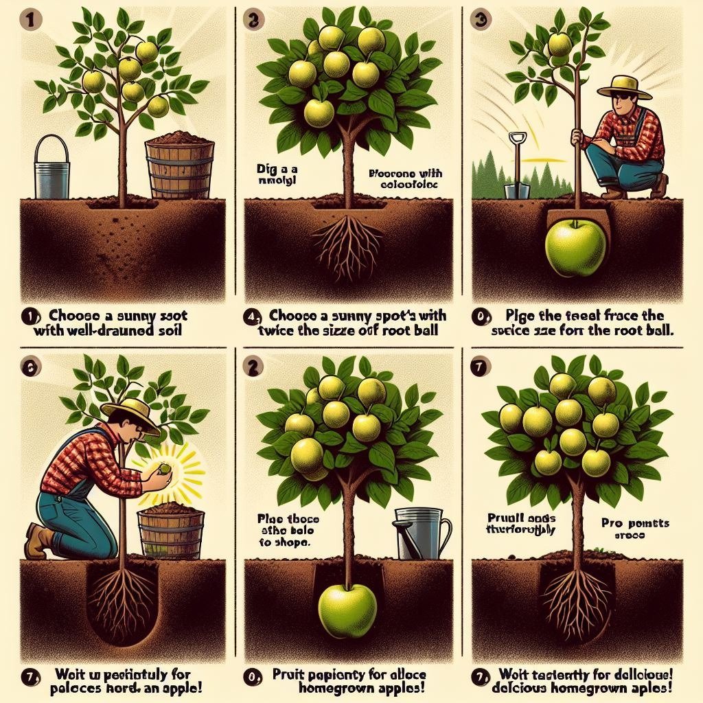 How do i plant an apple tree