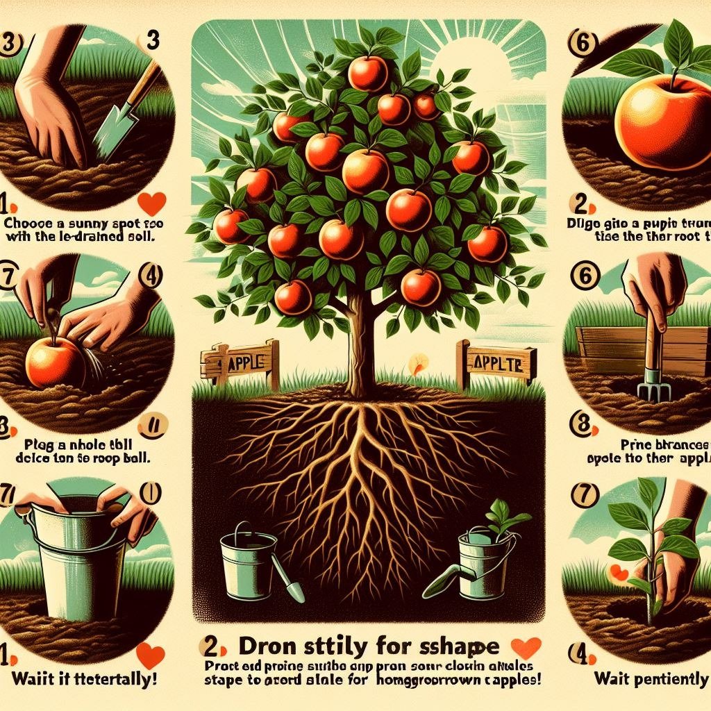 How do i plant an apple tree