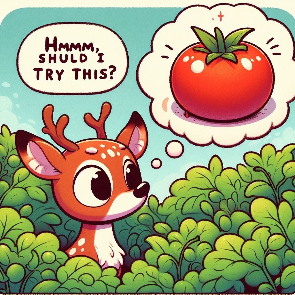 Do deer eat tomato plants